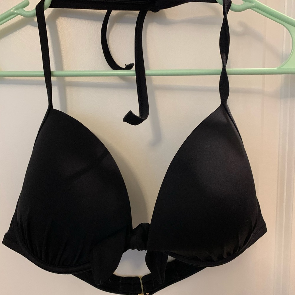 Shade and Shore Black Bikini Top 36C
